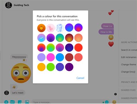 How to Change or Remove Themes in Facebook Messenger - Guiding Tech