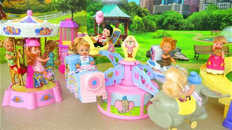 Barbie Amusement Park Rides Unboxing Taman hiburan مدينة ملاهي Parque de diversões - YouTube