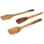 Buy Wellberg Wooden Kitchen Tool Set - Unpolished, Natural, Eco-Friendly, Durable, Brown Online ...