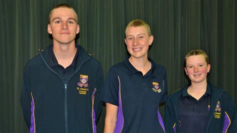 St Joseph’s College Toowoomba students shave head, raise money for Leukaemia Foundation’s World ...