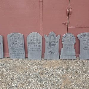 Haunted Mansion Themed Custom Gravestone Tombstone. Set of 6 - Etsy