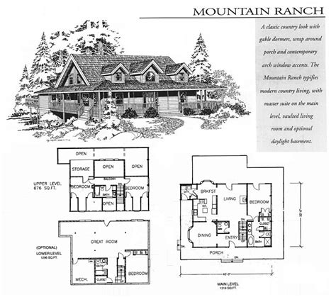 Mountain Ranch Floor Plan - Classic Series | IHC