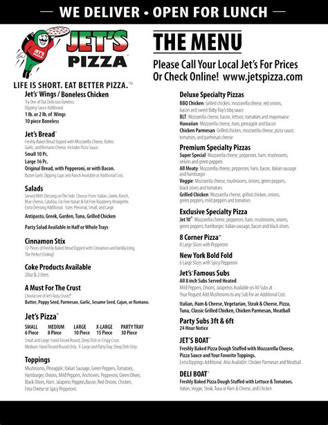 Jet's Pizza menu, Menu restauracji Jet's Pizza, Bowling Green, Bowling Green - Urbanspoon/Zomato