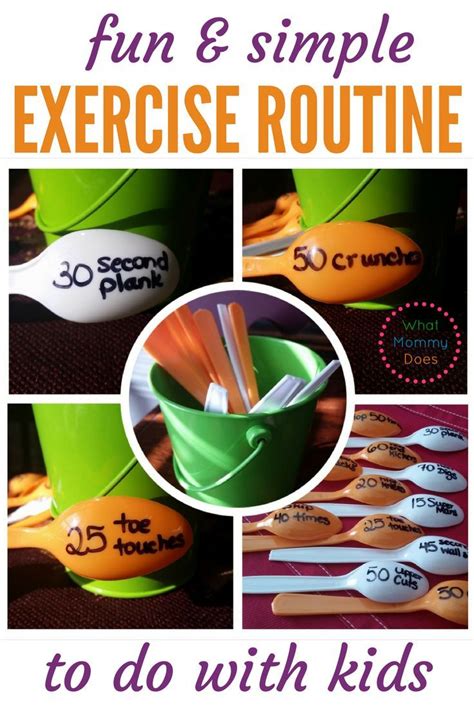 Exercise routine to do with kids – Artofit