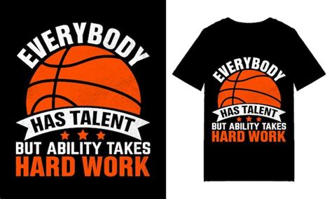 Premium Vector | Basketball t-shirt design, basketball quotes ...