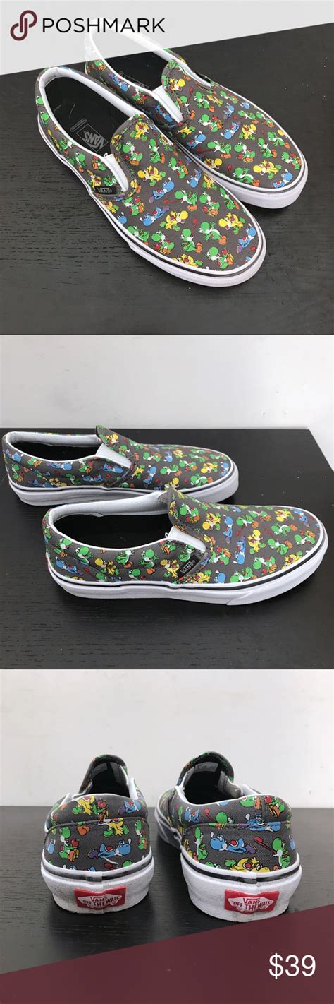 Vans x Nintendo Yoshi Shoes | Vans, Vans classic slip on sneaker, Shoes