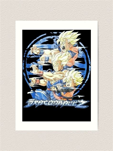 "Dragon Ball Z Goku Gohan Goten Kamekameha Like Father Like Son Classic" Art Print for Sale by ...