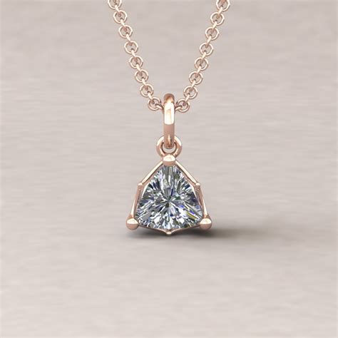 Natural Trillion Cut Diamond Pendant - From our Lola Collection • Laurie Sarah