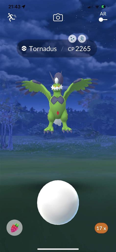 Shiny Therian Tornadus is live : TheSilphRoad