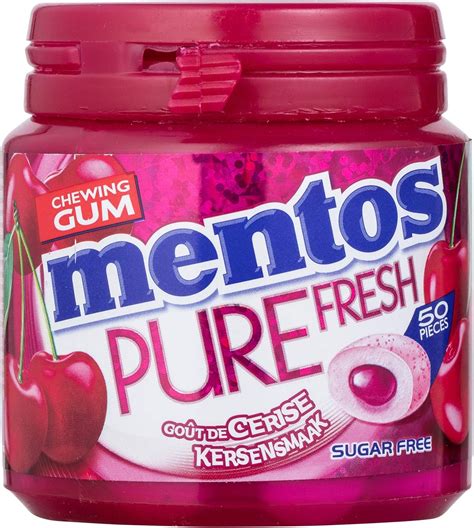 Amazon | チェリーチューインガム | Mentos | ガムピュアフレッシュチェリー50個 | 総重量 100 グラム | MENTOS | ガム 通販