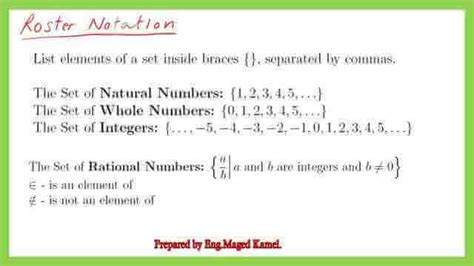 6- Easy approach what is Roster notation for sets?