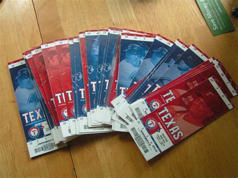 2011 World Series Team Texas Rangers Arlington TX Full Tickets .99 ...