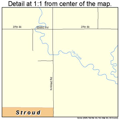 Stroud Oklahoma Street Map 4071000