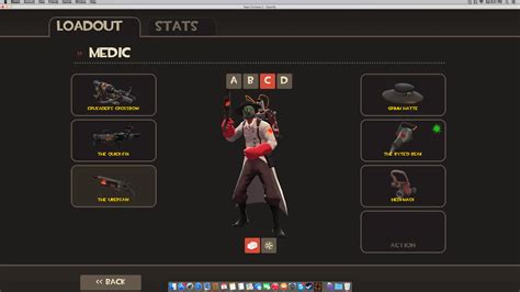 My new TF2 Medic cosmetic loudout. by Therubyminecart on DeviantArt