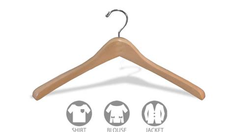 Set of 50 Petite Natural Wood Top Hanger (15" X 1")