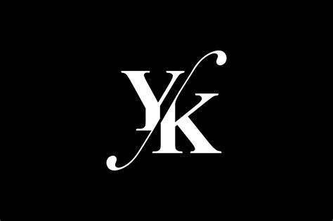 YK Monogram Logo Design By Vectorseller | TheHungryJPEG.com