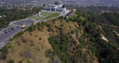 Stock Video Clip of Observatory Park Los Angeles / Multiple aerial ...