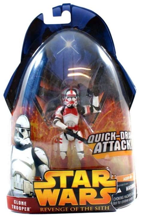 Star Wars Revenge of the Sith 2005 Clone Trooper Action Figure [Red ...