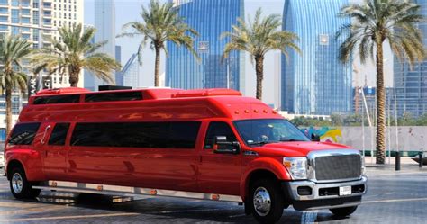 BIG RED Party Limo Pick & Drop - Vegas Party People