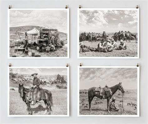 Cowboy Photos, Black and White Cowboy Photography, Farmhouse Modern ...