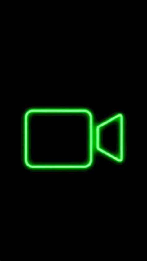 App icon logo neon green FaceTime camera | Neon green facetime icon ...