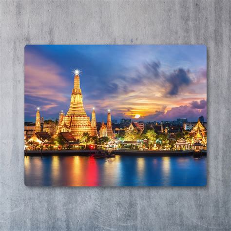 Wat Arun Night View in Bangkok Thailand Landscape Photography - Etsy UK