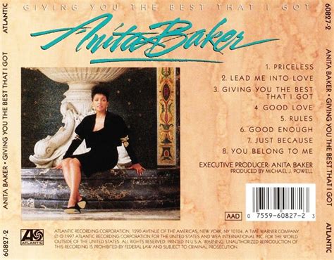 Anita Baker - Giving You The Best That I Got (EXPANDED EDITION) (1988) CD - The Music Shop And More