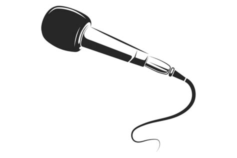 Karaoke Microphone Black Icon. Music Son Graphic by microvectorone · Creative Fabrica