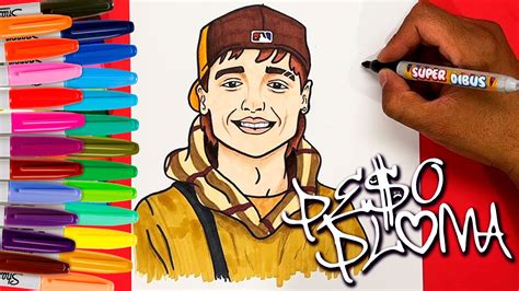 COMO DIBUJAR A PESO PLUMA EL DE LOS CORRIDOS TUMBADOS | How to draw to Peso Pluma - YouTube