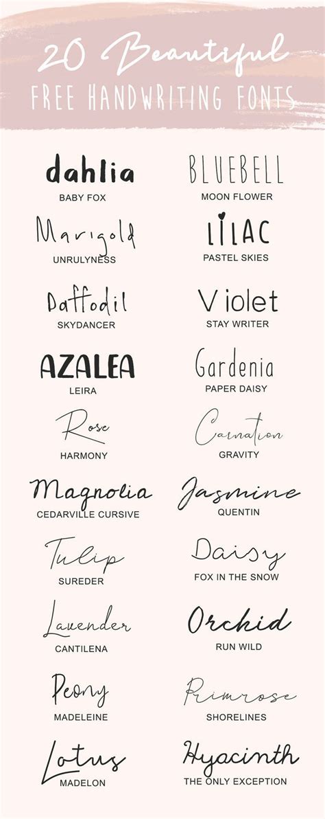 20 Favorite Free Handwriting Fonts | Free fonts handwriting, Free ...