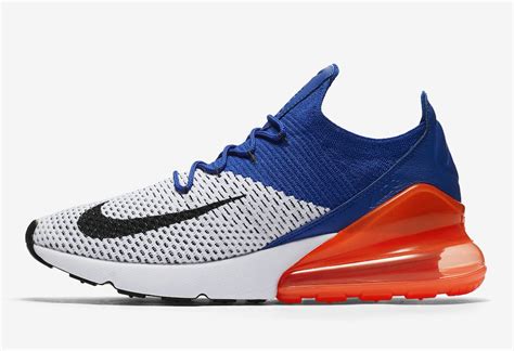 Nike Air Max 270 Flyknit Racer Blue Total Crimson AO1023-101 - Sneaker ...