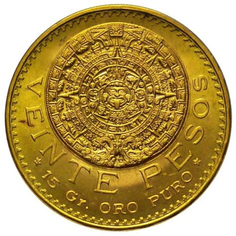 1959 * 20 pesos Mexico gold Aztec calendar - Mynumi