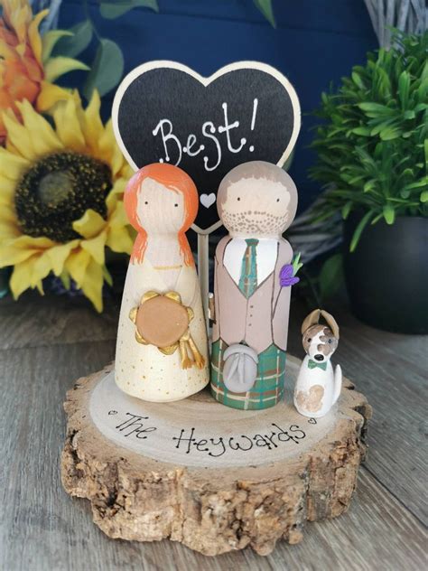 Personalised Wooden Wedding Cake Toppers - Etsy