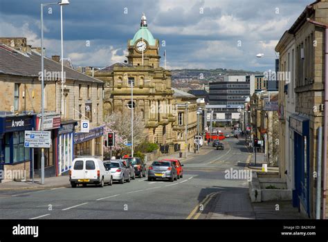 The Town Hall on Manchester Road, Burnley, Lancashire, England UK Stock ...