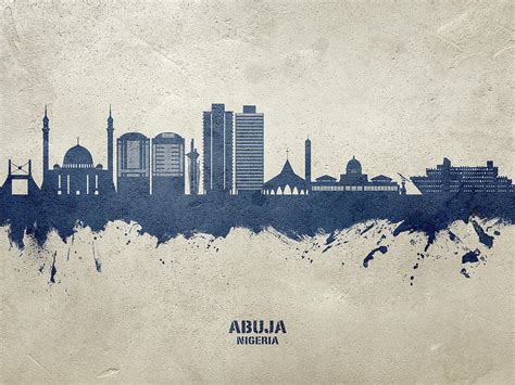 Abuja Nigeria Skyline #85 Digital Art by Michael Tompsett - Pixels