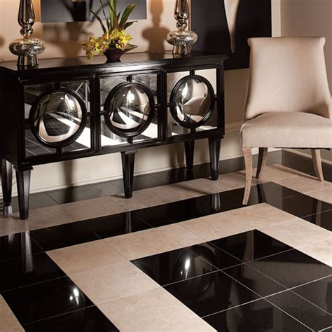 Black Granite Flooring Designs Photos | Floor Roma