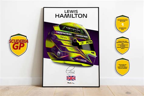 Lewis Hamilton – 2023 Helmet Print – Scuderia GP