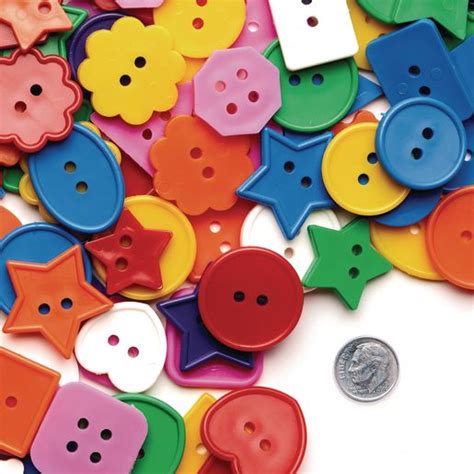 Bright Craft Buttons - 1 lb. Weight - 1 lb Style