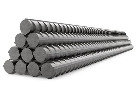 Metal Rebars, Reinforcement Steel, Isolated On Stock Illustration ...