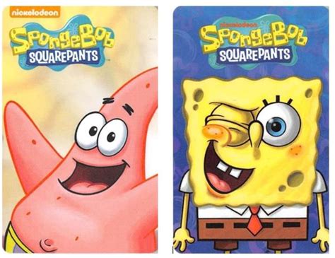 Patrick Star & Spongebob Squarepants 2 card set trading cards Sponge ...