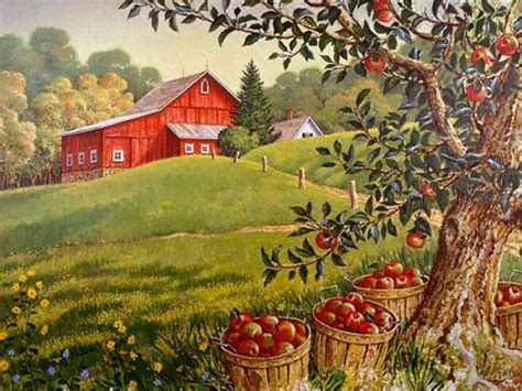 Pin by Tinafee on Country Life / Landleben | Farm art, Painting ...