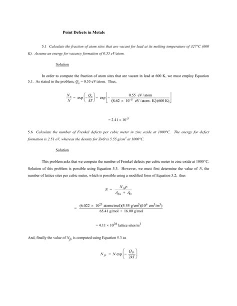 Point Defects in Metals