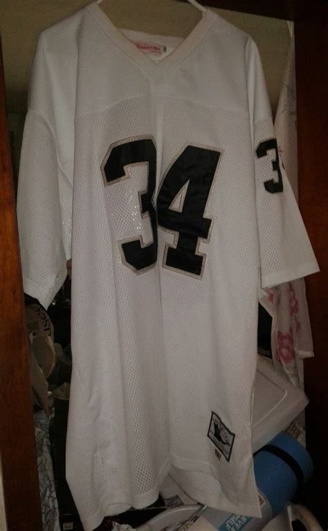 Bo Jackson 1987 #34 Mitchell & Ness Throwback Raiders Jersey Size 56 # ...