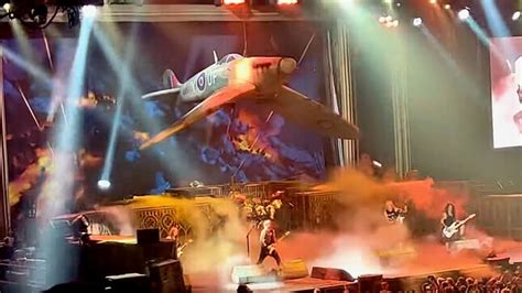 IRON MAIDEN's Spitfire Plane Malfunctions On Stage In Worcester; Video ...