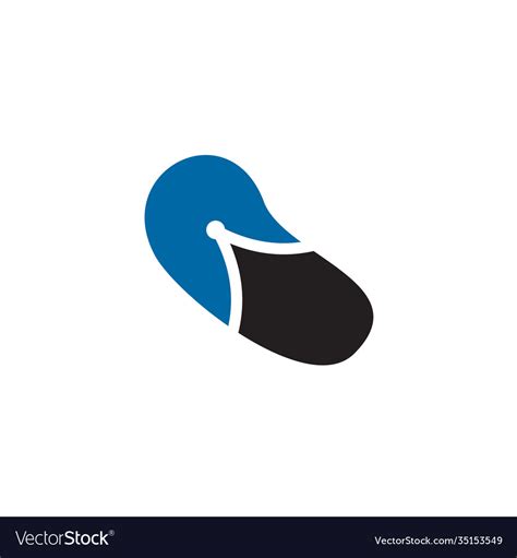 Sandals icon logo design template Royalty Free Vector Image