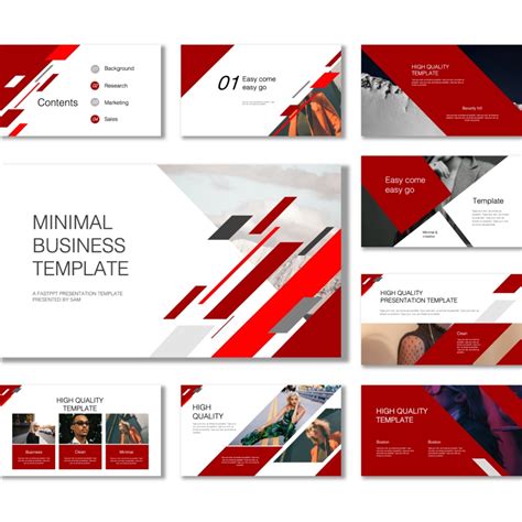 Powerpoint Backgrounds Business Red