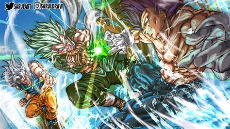 Vegeta y Goku vs Granola by SarulArt on DeviantArt