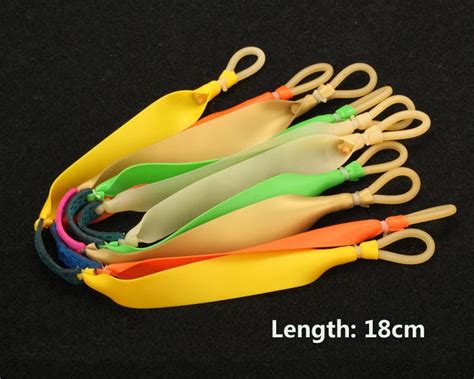 Natural Latex Slingshots Flat Rubber Bands Band Hunting Slingshot ...