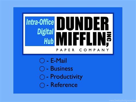 Dunder Mifflin Logo The Office Wallpapers (41129) Fanpop Desktop Background