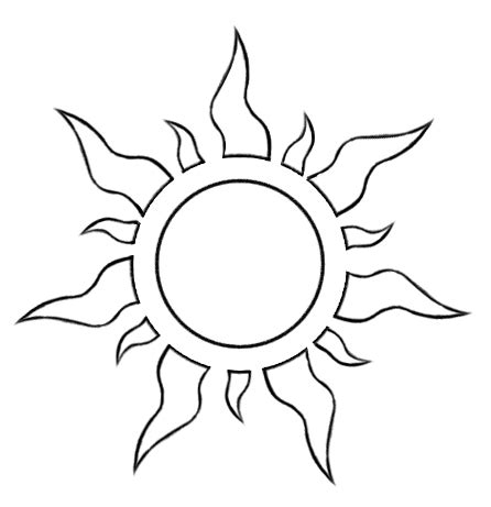 :Vector: Tangled Sun Symbol by FoxxBrush on DeviantArt